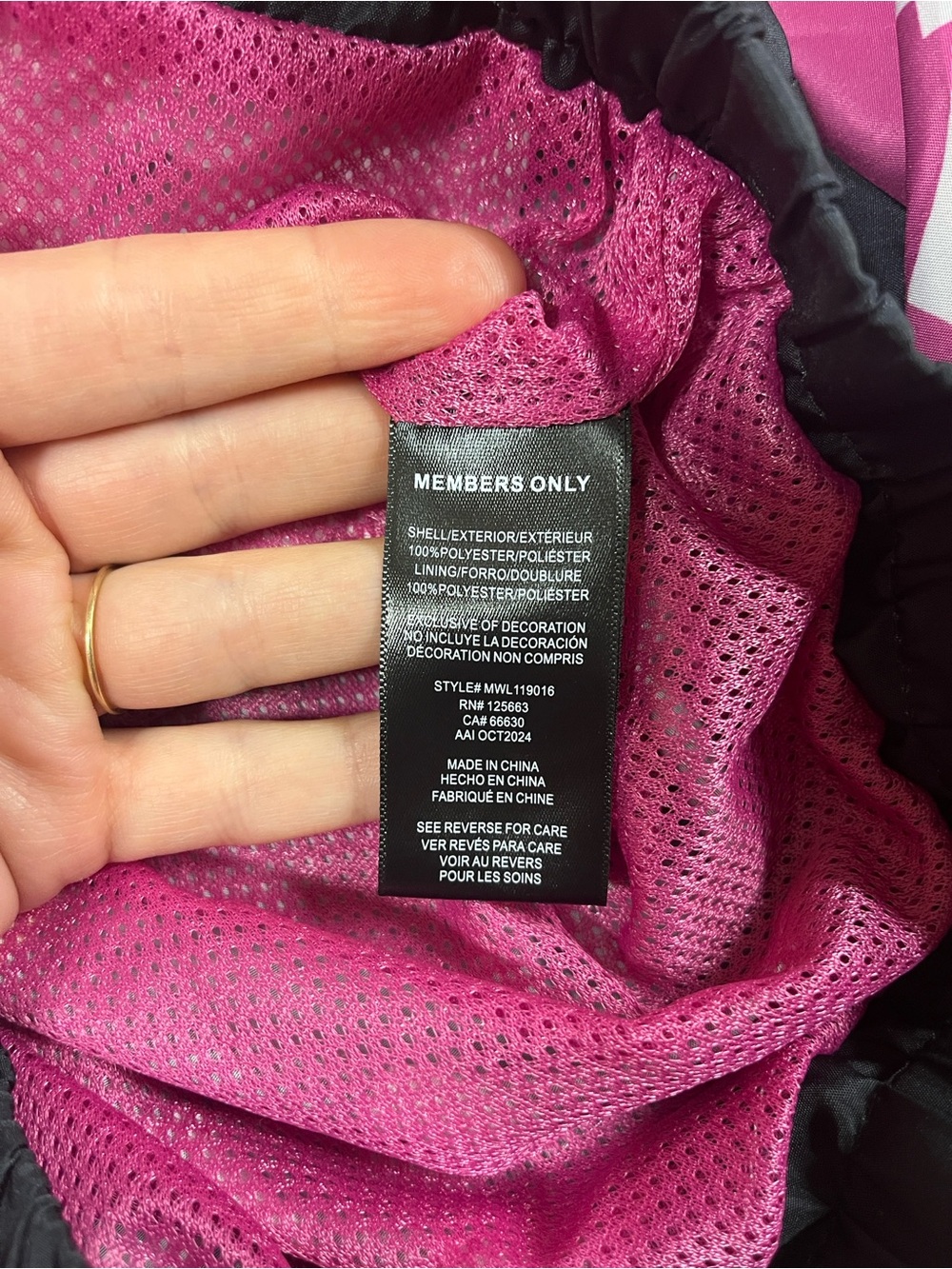 Members Only Pink Mesh Lined Jacket with The Powerpuff Girls Label - Picture 3 of 9